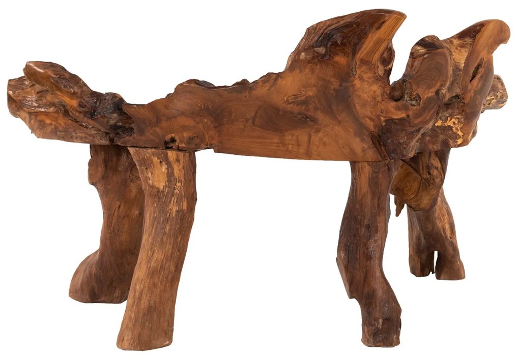 Παγκάκι C9398 Μασίφ Ξύλο Teak Φυσικό 130x52x80Υεκ. 130x52x80 εκ.