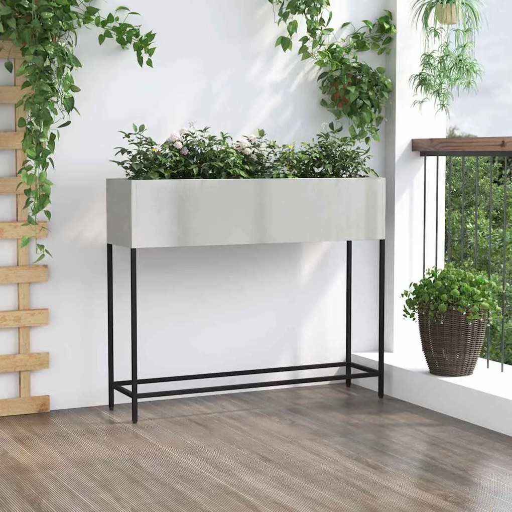 vidaXL Υψωμένος Κήπος 100 x 26 x 82 εκ. Ανοξείδωτο Ατσάλι