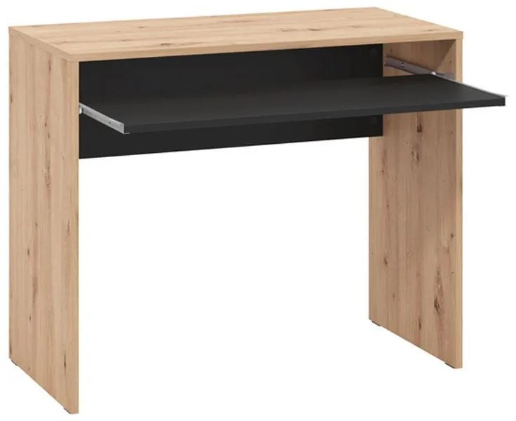 Γραφείο PARIS Artisan Oak - Μαύρο 90x45x74 εκ. 90x45x74 εκ.