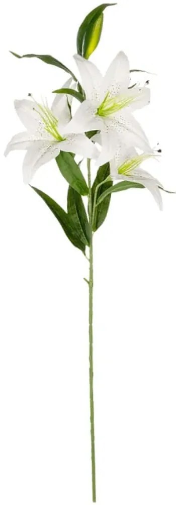 Τεχνητό Λουλούδι Lily 21312 95cm White-Green GloboStar Ύφασμα