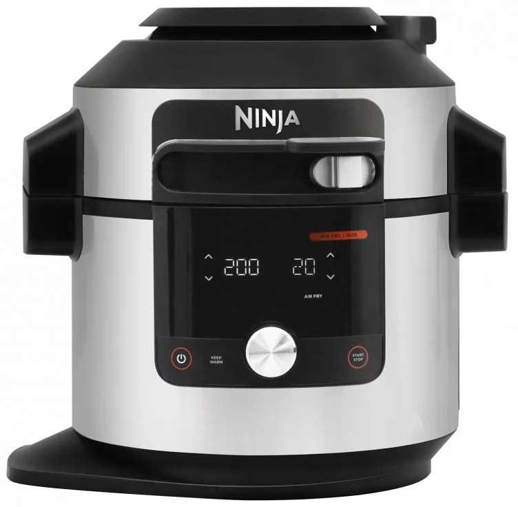 Πολυμάγειρας Ninja Foodi OL750EU, 1760W, 7,5 l, 3 λειτουργίες, 14 προγράμματα, SmartLid, Inox/μαύρο