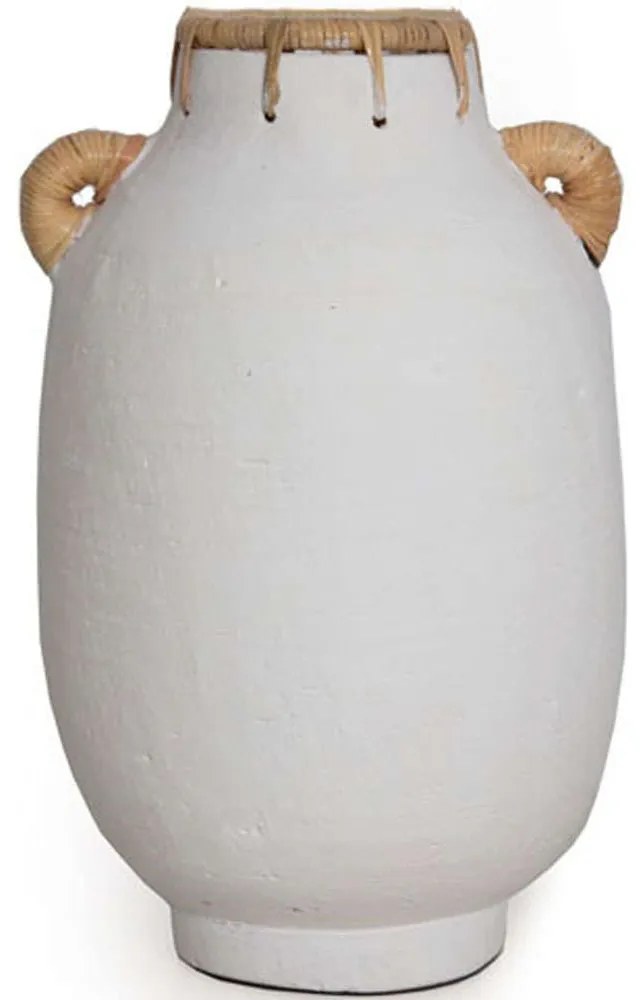 Διακοσμητικό Βάζο Usiris 0750015 21x35cm White Soulworks Clay