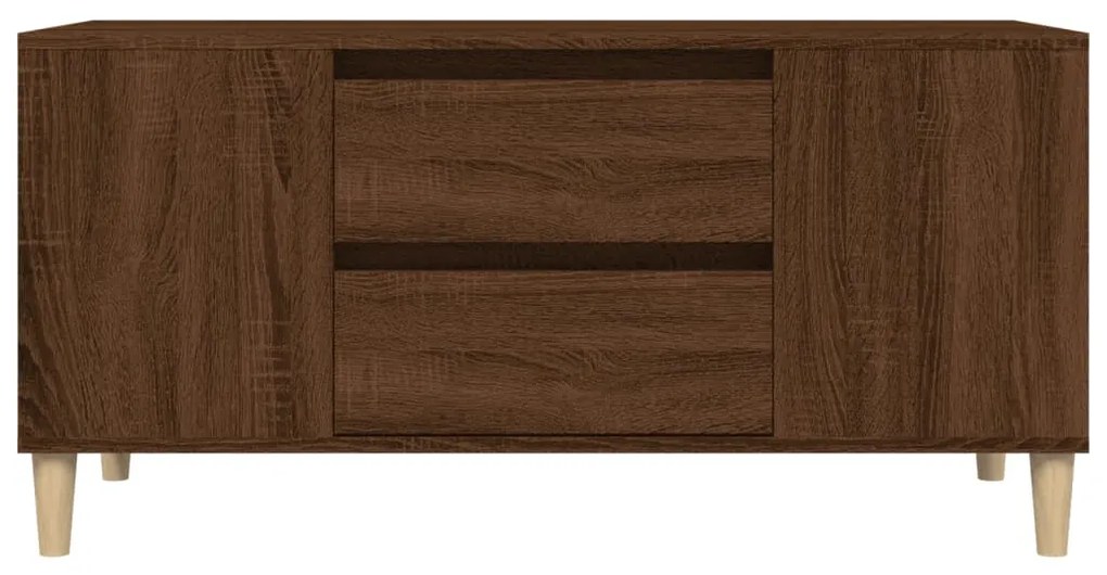 vidaXL Έπιπλο Τηλεόρασης Καφέ Δρυς 102x44,5x50 εκ. Επεξεργασμένο Ξύλο
