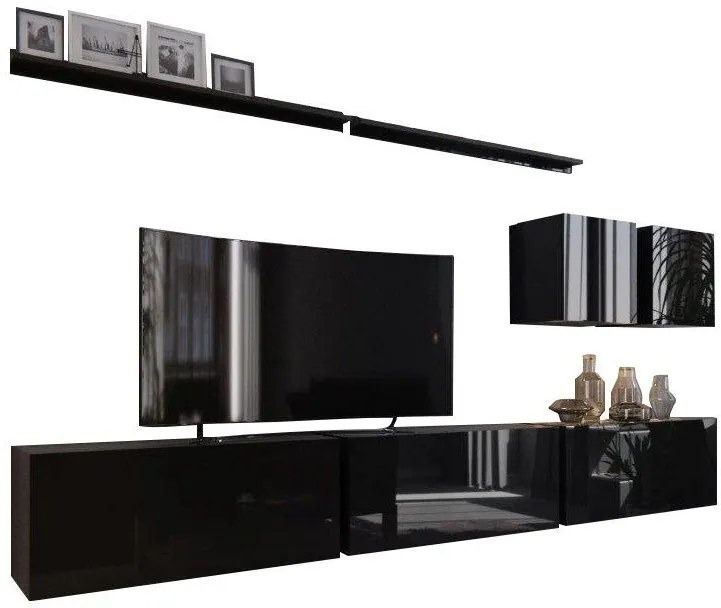 Σύνθεση σαλονιού Davito-Μαύρο