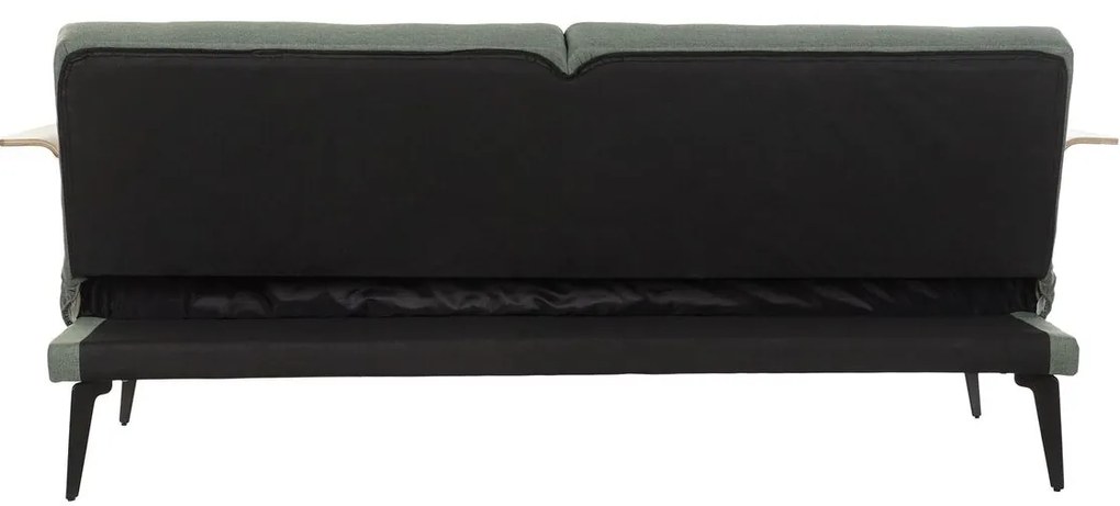 Καναπές-Κρεβάτι DKD Home Decor 203 x 87 x 81 cm Μαύρο Μέταλλο Καφέ Πράσινο