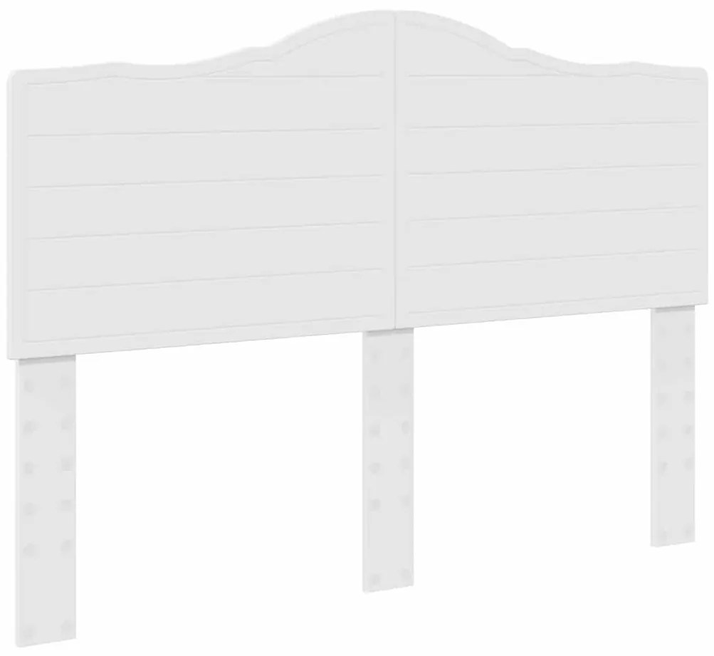 vidaXL Κεφαλάρι με κεφαλάρι Λευκό 160 cm Επεξεργασμένο ξύλο