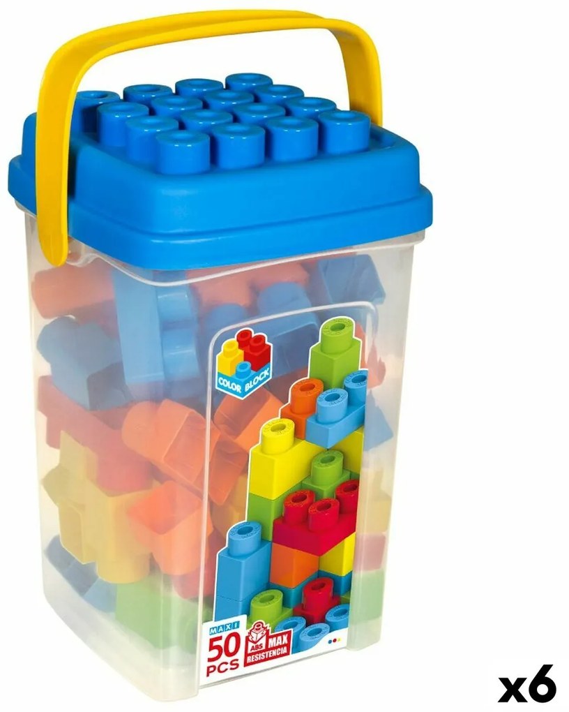 Παιχνίδι Kατασκευή Color Block Basic Κύβος 50 Τεμάχια (x6)