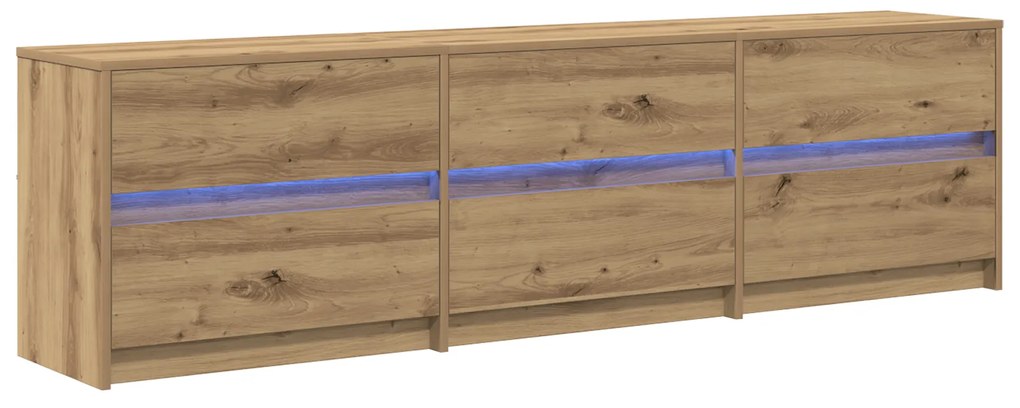 vidaXL Ντουλάπι TV Καφέ 181 x 34 x 50 εκ. Επεξεργασμένο ξύλο