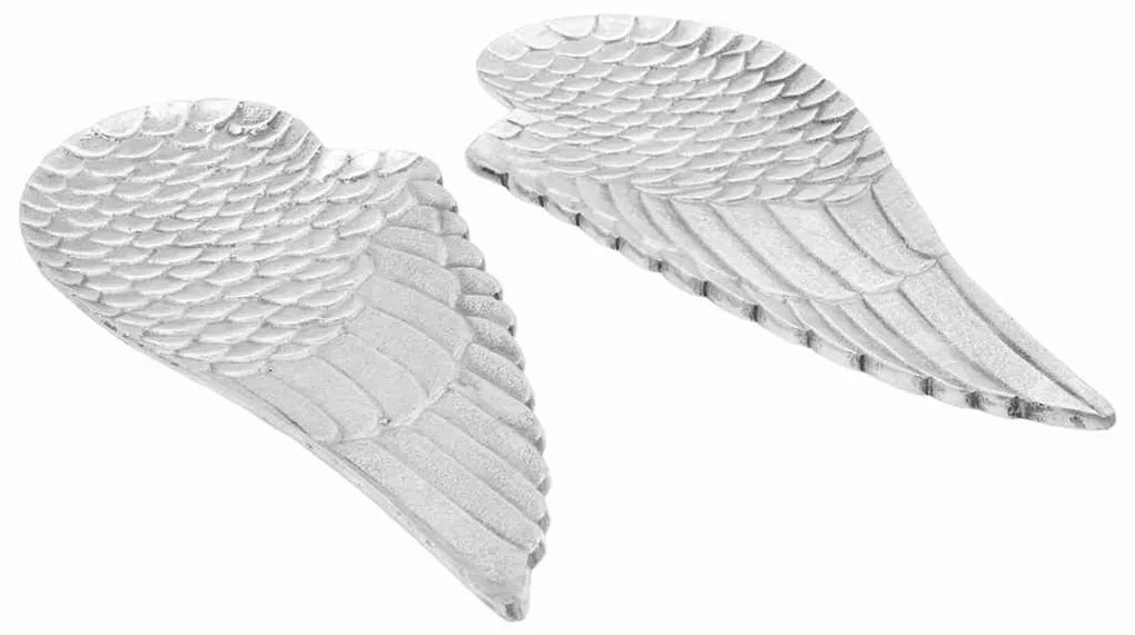 vidaXL Καλάθι Φρούτων 2 pcs Ασημί 40 x 18 x 2.5 εκ. Αλουμίνιο