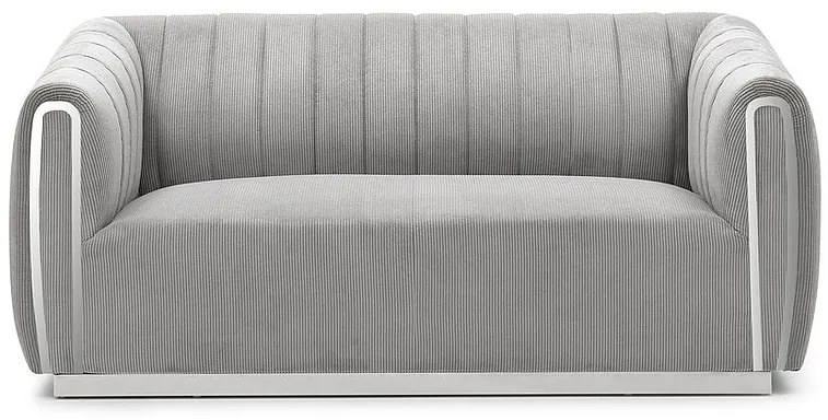 SANTORINI 2 SOFA GRAY TAP.198 / SILVER DIOMMI SANTORINI2SSZ