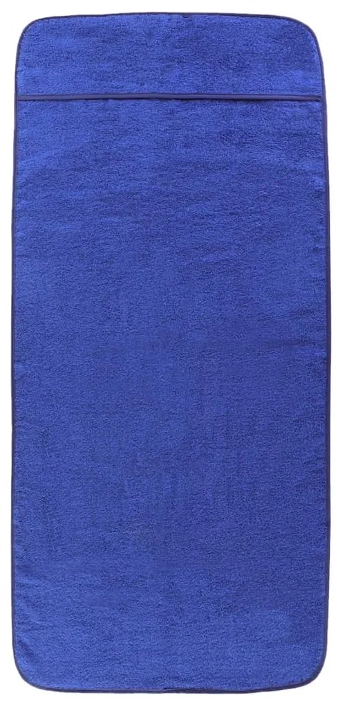 vidaXL Πετσέτες Θαλάσσης 4 τεμ. Μπλε Ρουά 60 x 135 εκ. Ύφασμα 400 GSM