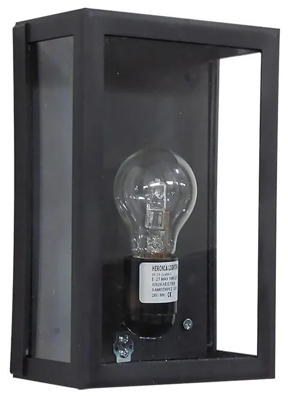 Φωτιστικό Τοίχου 13-0108 SLp-60A Black Plastic