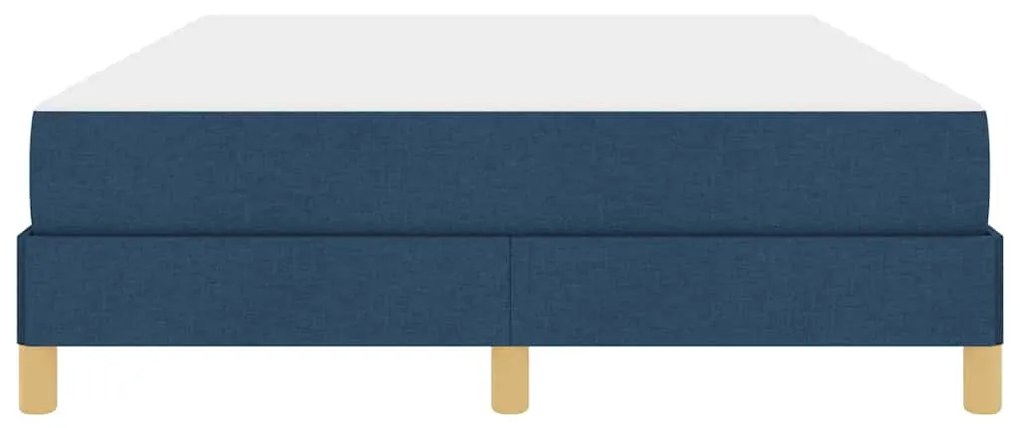 vidaXL Κρεβάτι με ελατήρια Μπλε και Καφέ 140 x 190 cm