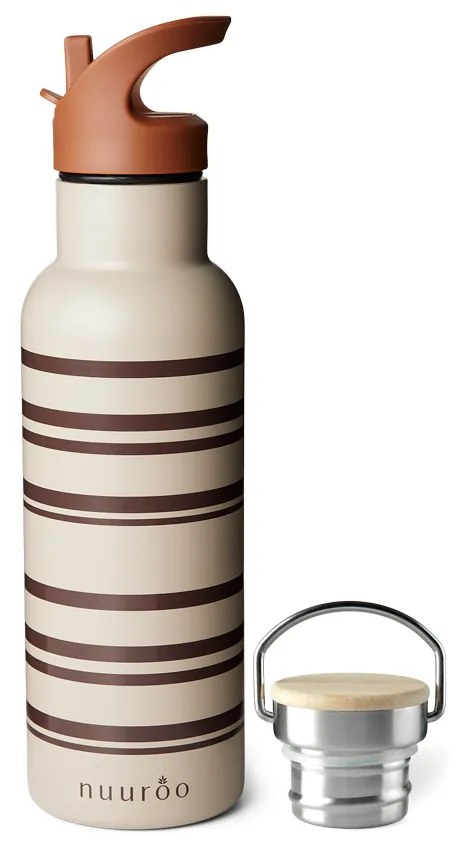 Nuuroo Bertil ισοθερμικό παγουρίνο Stripe Cobblestone