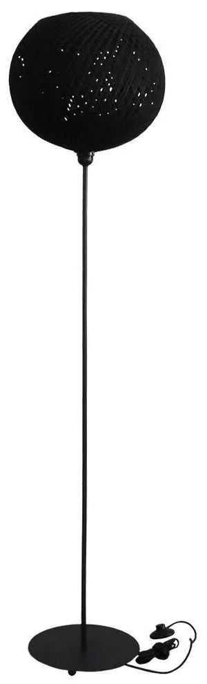 Φωτιστικό Δαπέδου Silk-02 Φ35 31-1163 Black Heronia Rope
