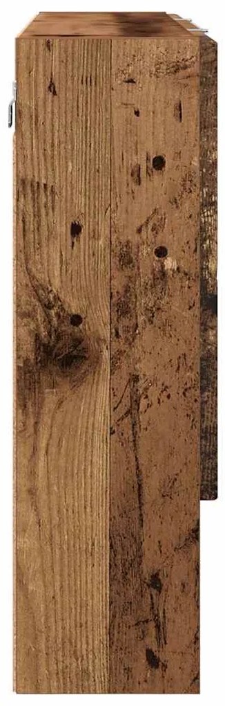 vidaXL Ντουλάπα Καθρέφτη Παλιό ξύλο 80 x 17 x 55 εκ Επεξεργασμένο ξύλο