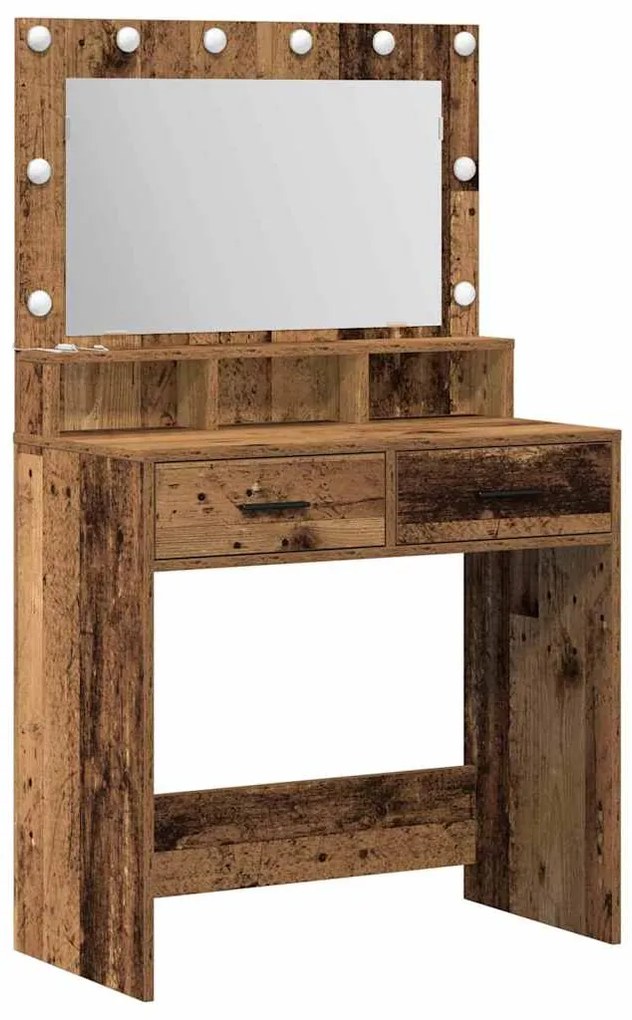 vidaXL Κομοδίνο Παλαιό ξύλο 79 x 41 x 135 cm Επεξεργασμένο ξύλο