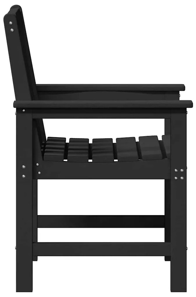 vidaXL Καρέκλες Κήπου  6 τμχ Μαύρες 65,5x55,5x88 εκ HDPE