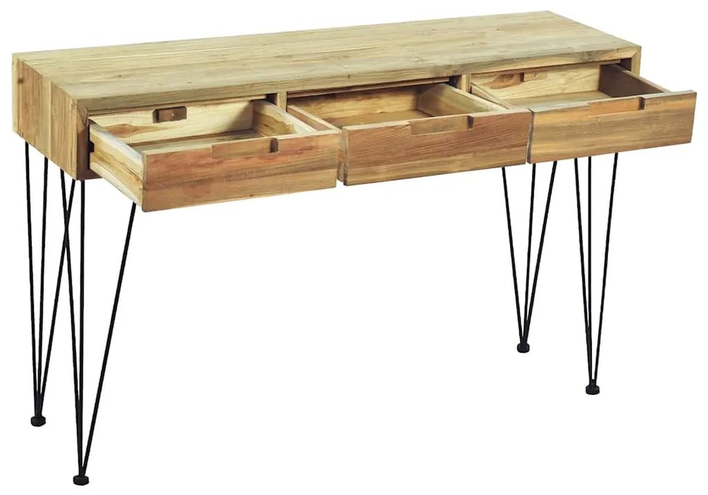 vidaXL Τραπέζι Κονσόλα 120 x 35 x 76 εκ. από Μασίφ Ξύλο Teak