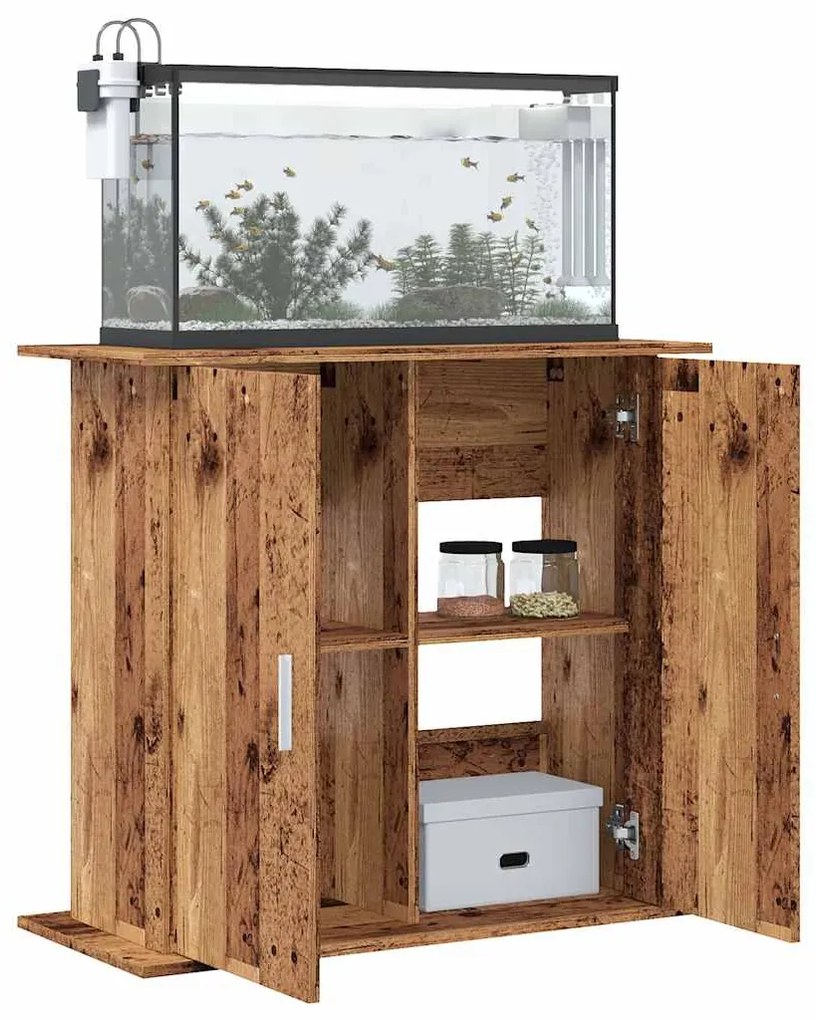 vidaXL Βάση Ενυδρείου Παλιό ξύλο 81 x 36 x 73 εκ. Επεξεργασμένο Ξύλο