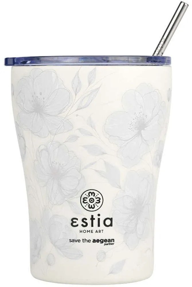 Ποτήρι - Θερμός Με Καλαμάκι Save The Aegean Terra Serenity 01-23034 350ml Multi Estia