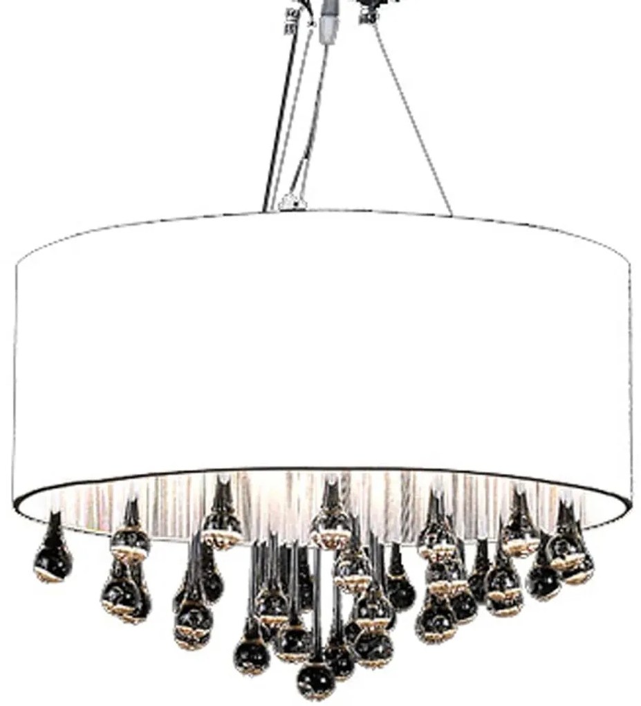 vidaXL Πολυέλαιος με 85 Κρύσταλλα Λευκός