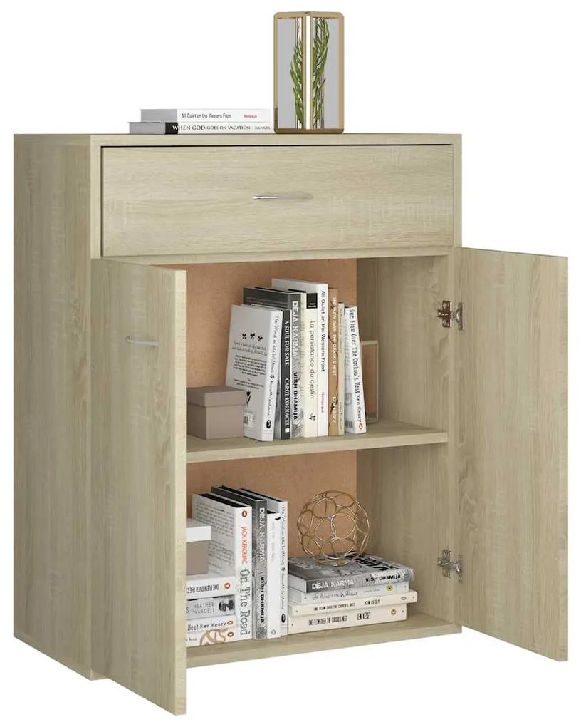 vidaXL Ντουλάπι Sonoma Δρυς 60 x 30 x 75 εκ. από Επεξ. Ξύλο