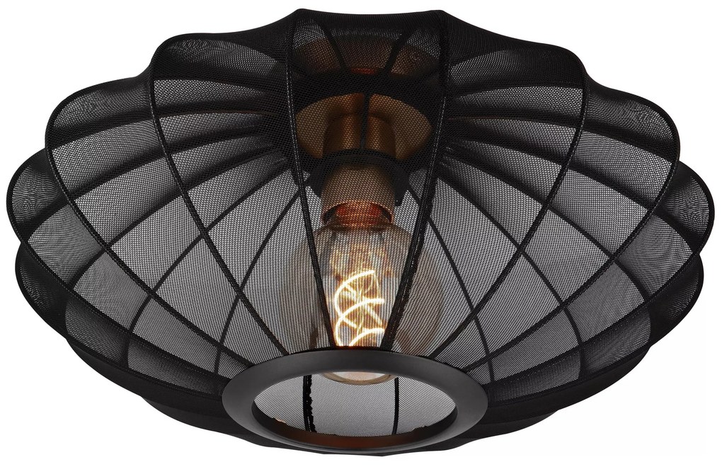 Φωτιστικό Οροφής Lucide 03147-40-30 CORINA Μαύρο Ματ (Black Mat)|Χρυσό Χρώμα (Gold Coloured)