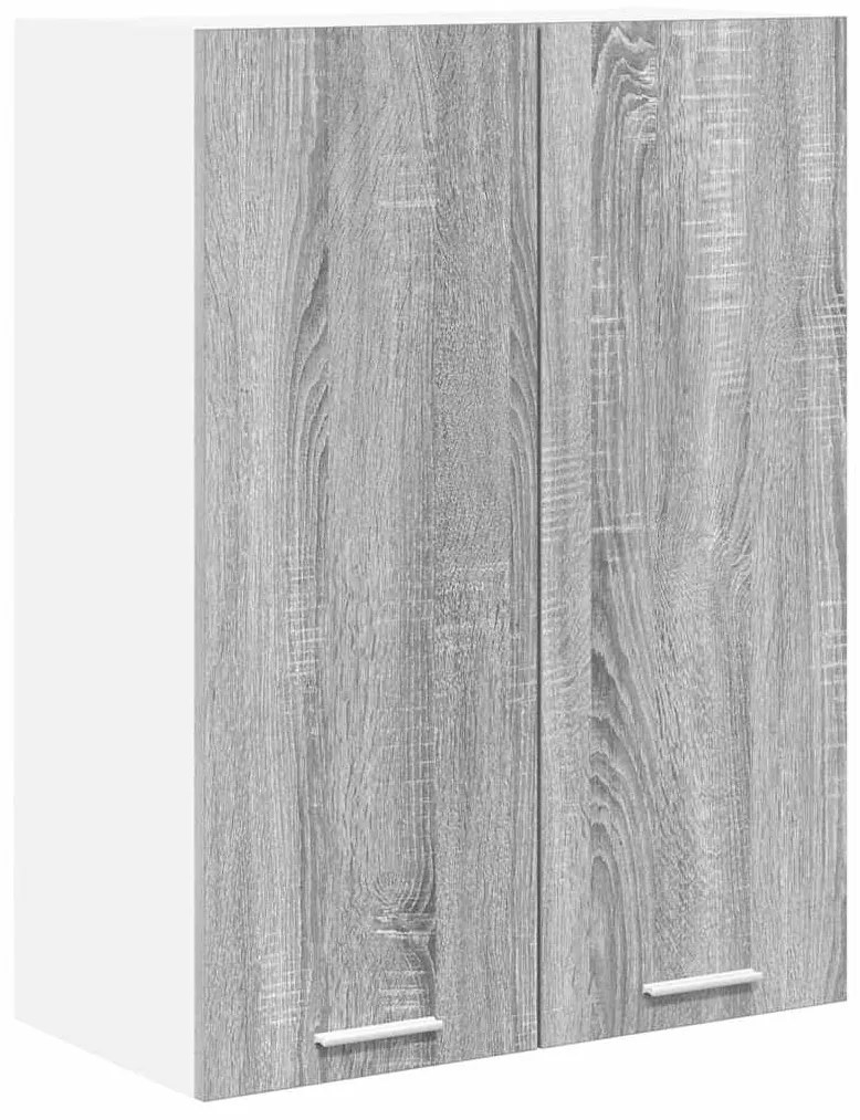 vidaXL Κρεμαστό ντουλάπι με αποθήκευση Γκρίζο Σονομα 60 x 31 x 80 εκ.