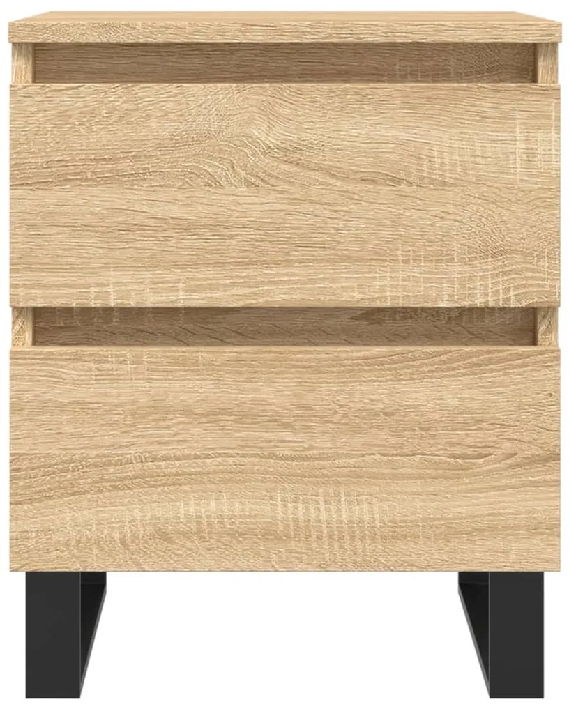 vidaXL Κομοδίνο Sonoma Δρυς 40 x 35 x 50 εκ. από Επεξεργ. Ξύλο