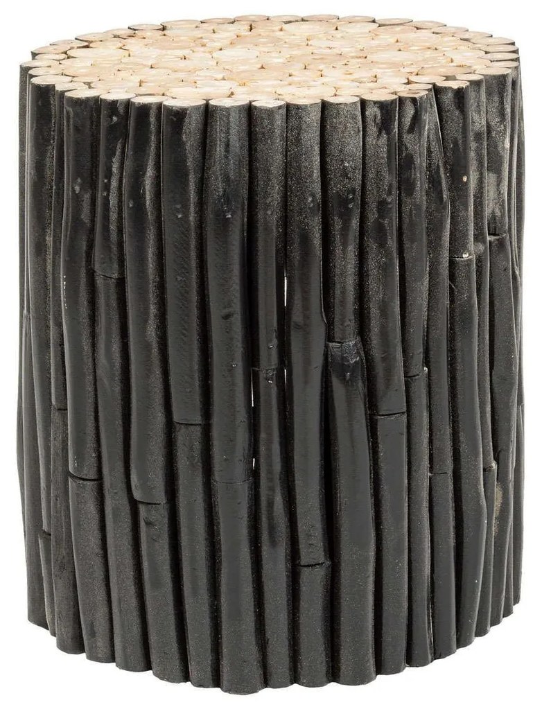 Σκαμπό Guadalupe 0680462 38x40 Black Wood