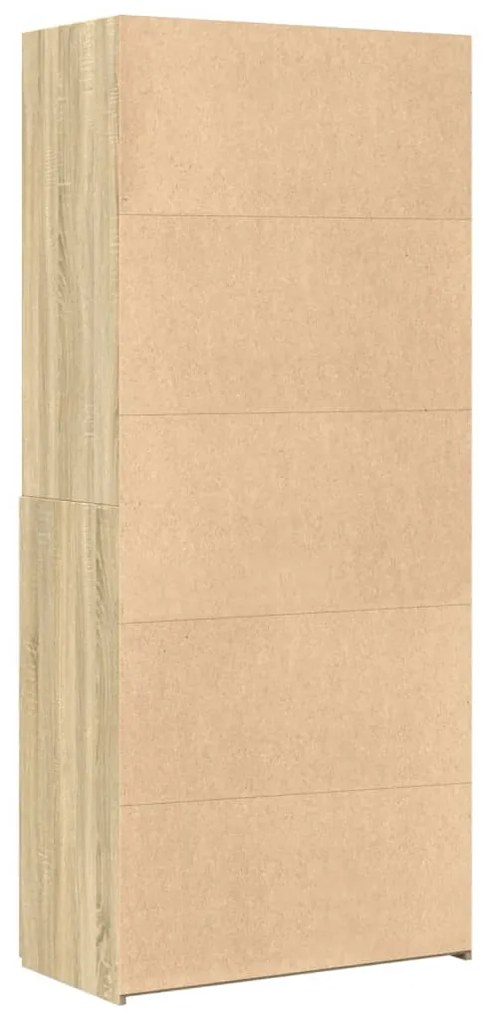 vidaXL Ντουλάπι Sonoma Δρυς 80x42,5x185 εκ. από Επεξεργασμένο Ξύλο