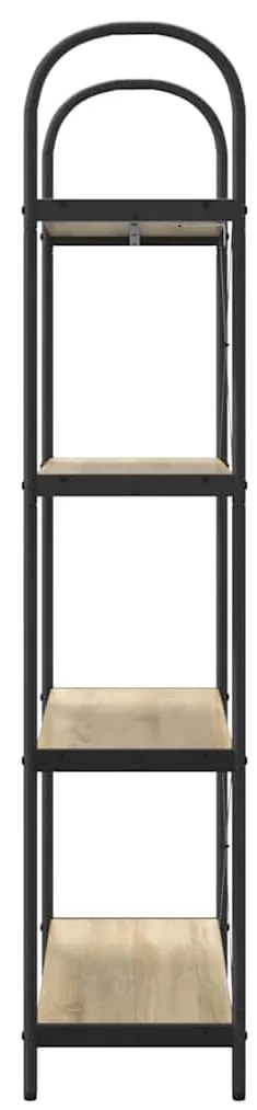 vidaXL Ράφι Βιβλίων Sonoma Δρυς 80 x 30 x 146 εκ Επεξεργασμένο ξύλο