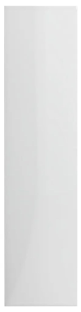 vidaXL Βιβλιοθήκη Γυαλιστερό Λευκό 50 x 25 x 106 εκ. από Επεξ. Ξύλο