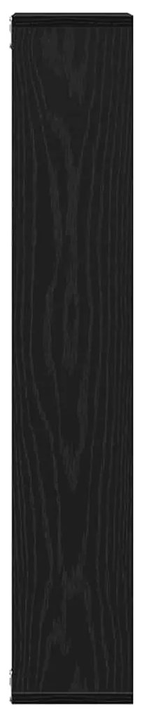 vidaXL Ράφι Τοίχου Μαύρη Δρυς 36 x 16 x 90 εκ. από Τεχνητό Ξύλο