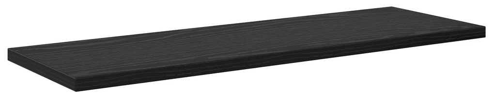 vidaXL Μαύρο Βιβλιοθήκη - Σετ 4 κομματιών, 60x20x1.5 εκ., Φτιαγμένο από Μηχανική Ξυλεία