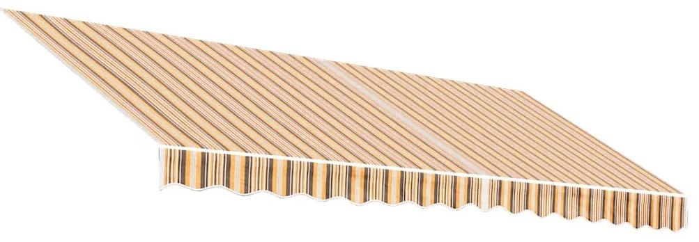 vidaXL Τεντόπανο Ανταλλακτικό Ριγέ Πολύχρωμο 4 x 3,5 μ.