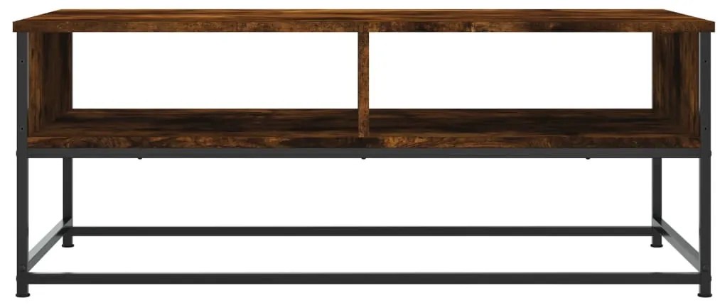 vidaXL Τραπεζάκι Σαλονιού Καπνιστή Δρυς 100x51x40 εκ. Επεξεργασμ. Ξύλο