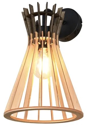 Φωτιστικό Επίτοιχο Reality Lighting -RL ALICE R21861736 Μαύρο Ματ (Black Mat)