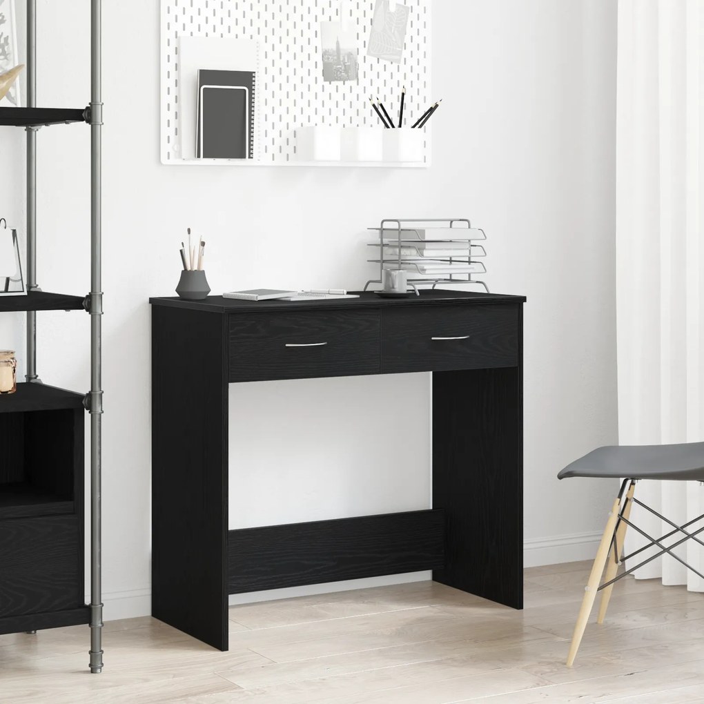 vidaXL Γραφείο  Μαύρο Δρυς 80x40x75 εκ. Φτιαγμένο από Ξύλο