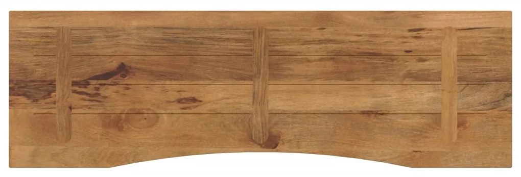 vidaXL Επιφάνεια Γραφείου Καμπύλη 160x50x2,5 εκ Μασίφ Ακατ. Μάνγκο