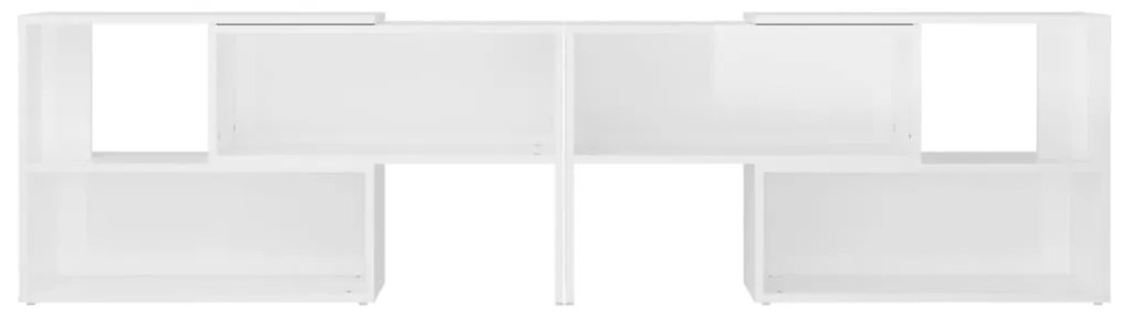 vidaXL Έπιπλο Τηλεόρασης Γυαλιστερό Λευκό 149x30x52 εκ. Επεξ. Ξύλο