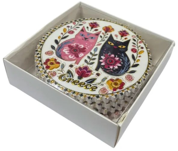 Σετ σουβέρ Greece 4τμχ - Coaster set 4pcs