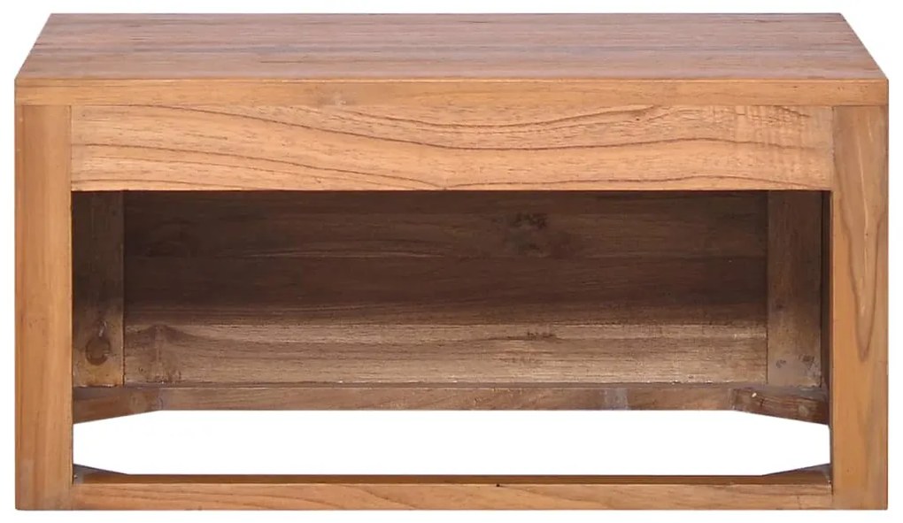 vidaXL Έπιπλο Μπάνιου/Νιπτήρα Επιτοίχιο 60x45x30 εκ. Μασίφ Ξύλο Teak