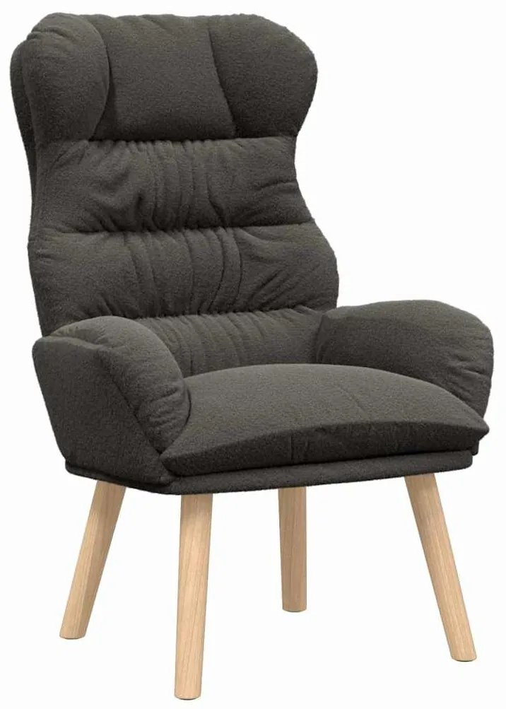 vidaXL Χαλαρωτική Πολυθρόνα Σκούρο γκρι 69 x 74 x 93 εκ. ύφασμα