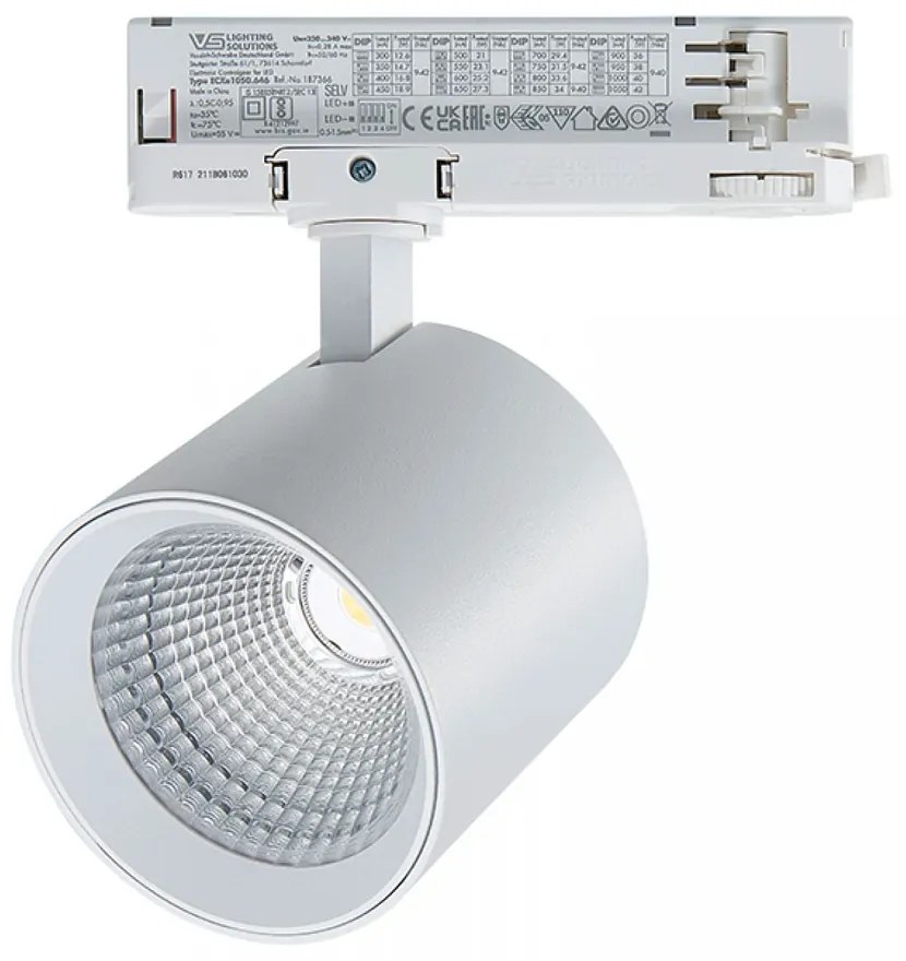 Σποτ Ράγας S197 Τριφασικό Led 25W 4000K 3280lm 9x9,2cm White