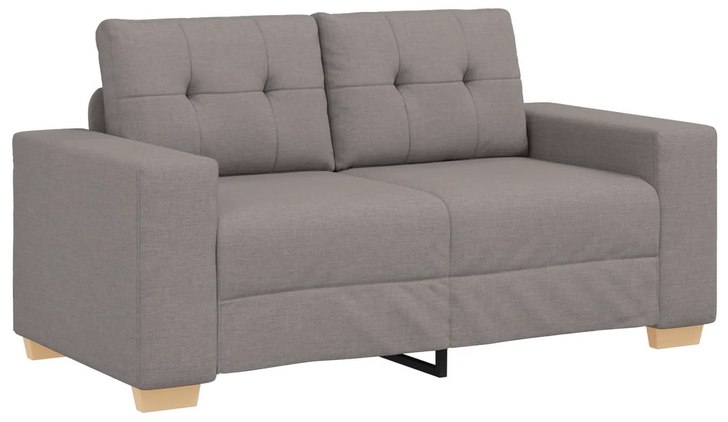 vidaXL Σετ Καναπέ με μαξιλάρι με μαξιλάρι 3 pcs Taupe ύφασμα