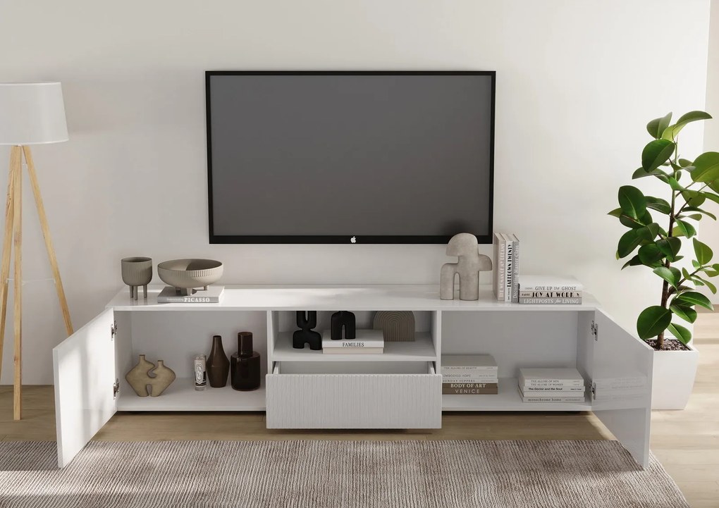 Έπιπλο Τηλεόρασης Ανθρακί Οξειδωμένο 121x43x57