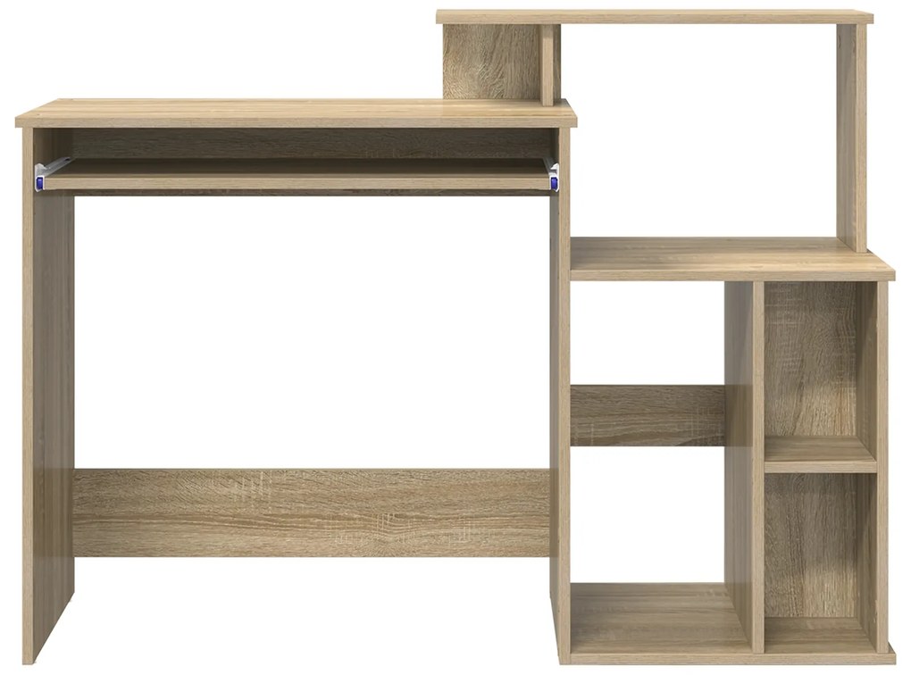 vidaXL Γραφείο με Αποθήκευση Σονομά 120,5x44x88,5 εκ. Επεξεργασμένο Ξύλο