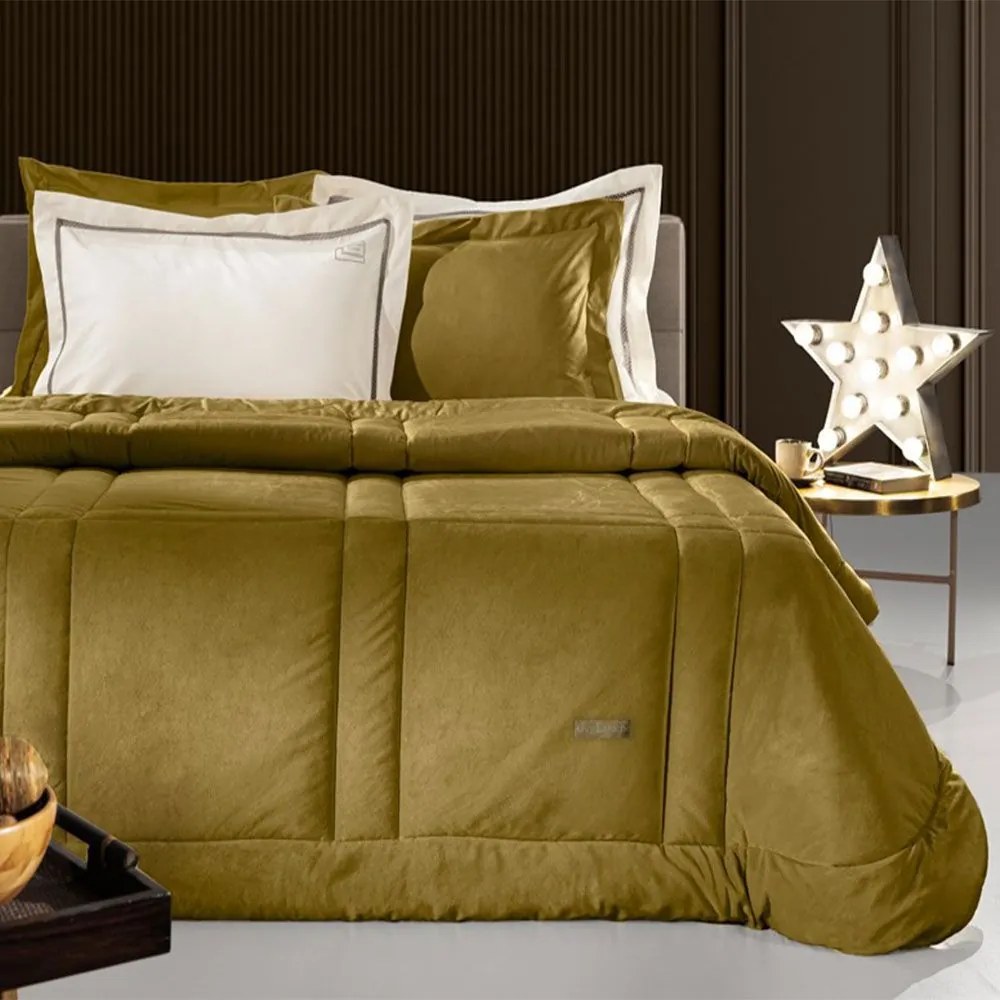 Πάπλωμα Crystal Velvet Gold Guy Laroche Queen Size 220x240cm Πολυέστερ